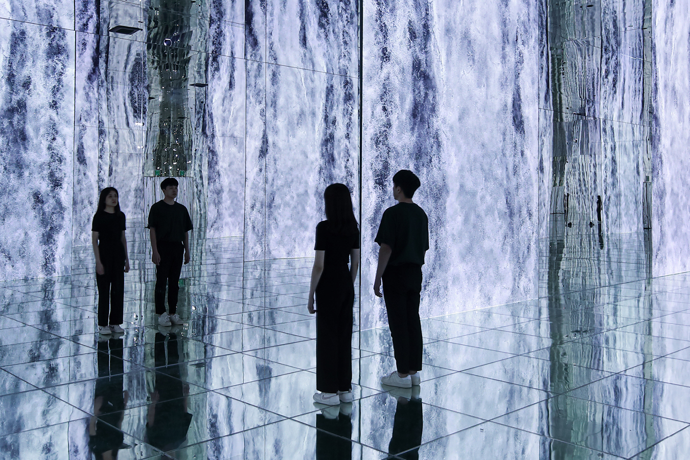 A waterfall of light at Arte Museum